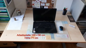 Büroschreibtisch 120 x 80 cm Bild 3