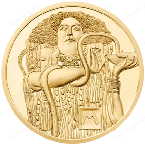 50 Euro Goldmünze - Klimt und seine Frauen - Medizin - 2015 Bild 3