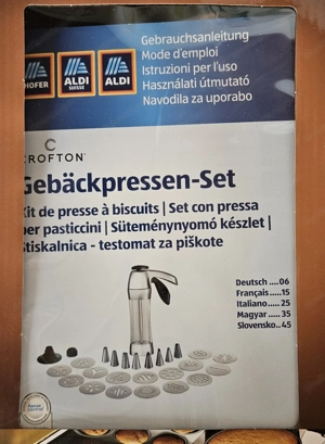 Waage und Gebäckpressen-Set