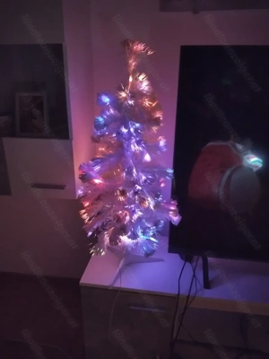 Künstlicher weisser Weihnachtsbaum 80cm Bild 2