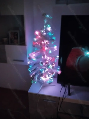Künstlicher weisser Weihnachtsbaum 80cm Bild 3