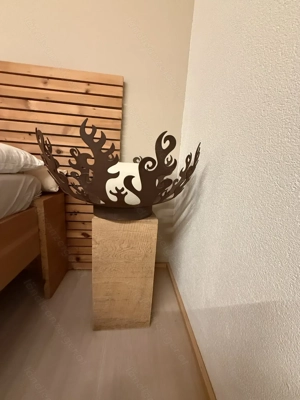 Deko, Veuerschale mit Kerzenlicht