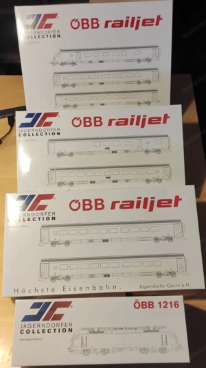 Jägerndorfer, ÖBB Railjet 8-teilig (High End Edition, H0, Sound, Innenbeleuchtung) - NEU Bild 3