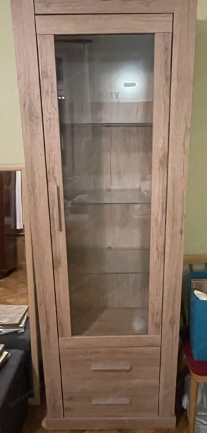 Vitrine Eiche funiert Bild 2