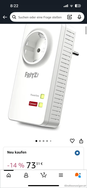 FRITZ!Powerline 1220 Adapter