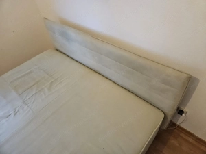 großes Bockspring-Bett billig zu verkaufen Bild 3