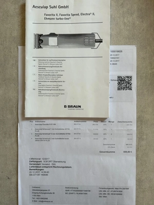 Elektrischer Rasierer Aesculap Favorita II GT-104 mit 4 Scherköpfe Bild 4