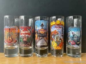 Hardrock Cafe Shotgläser mit Motiv