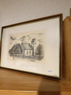 Feldkirchbilder 2x Bleistiftzeichnungen, 1x Kunstdrucke Bild 3