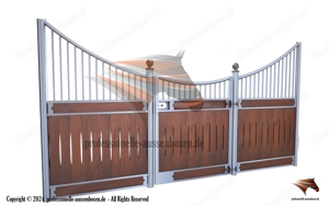 Pferdeboxen mit Fressgitter & Boxenfronten - Innenboxen kaufen Bild 2