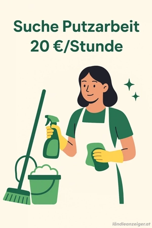 Suche Arbeit als Reinigungskraft I