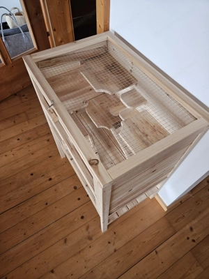 Kleintierkäfig aus Holz