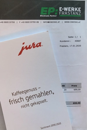 Jura Kaffeemaschine- Vollautomat Bild 5
