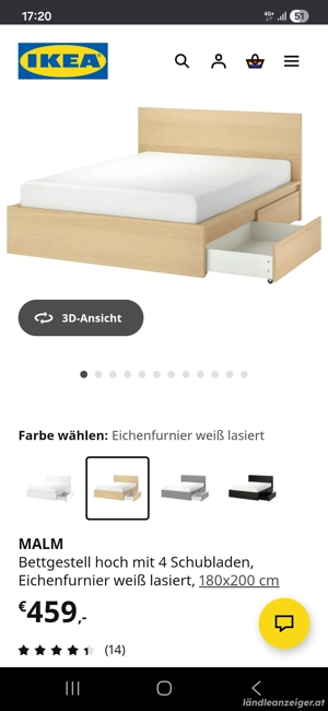 Malm Bett Ikea NEU