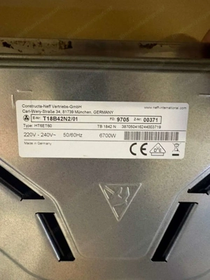 Neff Ceran Kochfeld Herd autark T18B42N2 01 Bild 3