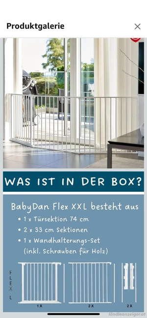 BabyDan Flex L, Schutzgitter Bild 2