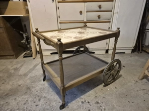 Antiker Teewagen   Servierwagen Bild 2