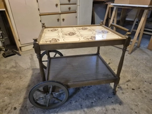 Antiker Teewagen   Servierwagen Bild 3