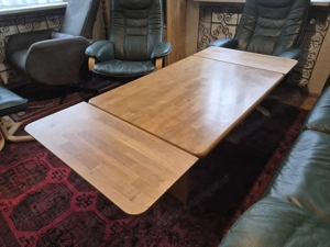 Couchtisch, ausziehbar und höhenverstellbar, massiv, gut erhalten Bild 5