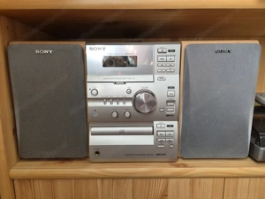 Sony CMT-CP33MD Micro HiFi Regal Stereo System-CD  Band  MD  Tuner und Plattenspieler mit Fernbedien Bild 4