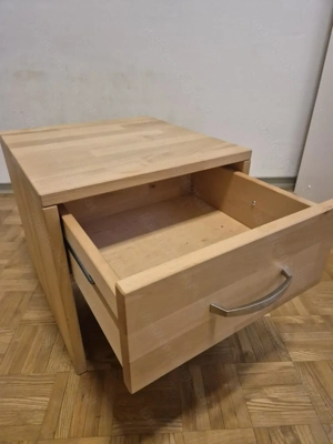 Nachtkästchen, massiv, mit Schublade, neuwertig Bild 2