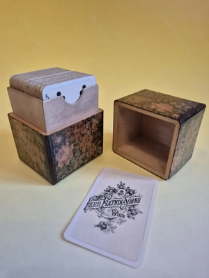 Antikes Patience-Spielkarten-Set, ca. 1930 Bild 3