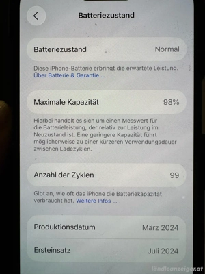 Apple iPhone 15 128 GB Black Dual SIM Bild 5