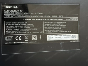 Toshiba LCD TV 52ZF355D   52"   Top Zustand, ohne Gebrauchsspuren Bild 2