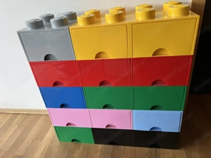 Bunte LEGO-Aufbewahrungsboxen
