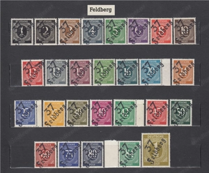 10 Briefmarken Sätze D.Loklalaufdruck 1948 mit Aufdruck Postfrisch Bild 2