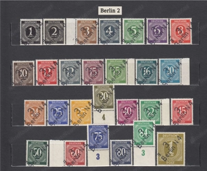 10 Briefmarken Sätze D.Loklalaufdruck 1948 mit Aufdruck Postfrisch Bild 6