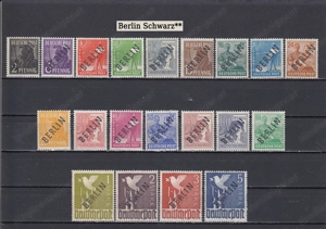 10 Briefmarken Sätze D.Loklalaufdruck 1948 mit Aufdruck Postfrisch Bild 9