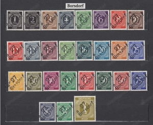 10 Briefmarken Sätze D.Loklalaufdruck 1948 mit Aufdruck Postfrisch Bild 5