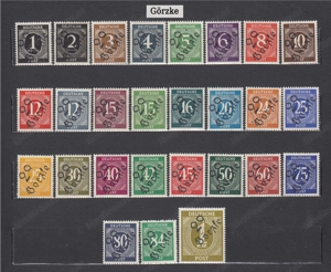 10 Briefmarken Sätze D.Loklalaufdruck 1948 mit Aufdruck Postfrisch Bild 4