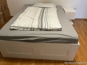Bett weiss 180x200 mit 4 Schubladen inkl. Lattenrost Bild 2