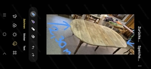 Esstisch,Massivholz Nuss, ausziehbar  Bild 2