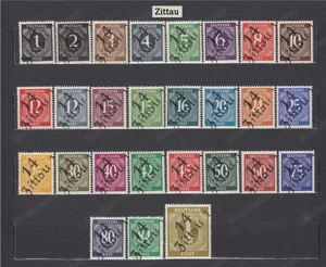 10 Briefmarken Sätze D.Loklalaufdruck 1948 mit Aufdruck Postfrisch Bild 8