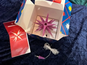 Original Herrnhuter Stern Sonderedition 2015 A1e 13cm Violett Bild 4