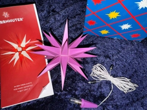 Original Herrnhuter Stern Sonderedition 2015 A1e 13cm Violett