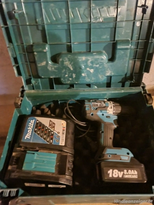makita akkuschrauber 18v DDF 484 ,1 Akku 8Ah, Ladegerät und Koffer Bild 2