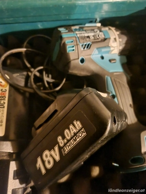 makita akkuschrauber 18v DDF 484 ,1 Akku 8Ah, Ladegerät und Koffer Bild 3