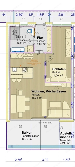 Lichtdurchflutete 2-Zimmer-Wohnung mit großem Balkon & Parkplatz in Bürs Bild 9