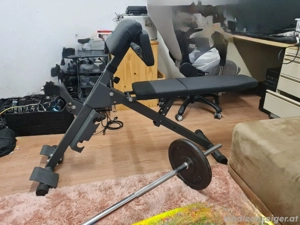 Hantelbank mit gewichter Bild 3