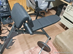 Hantelbank mit gewichter Bild 2