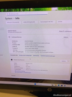 Hp Prodesk mini Pc Bild 3