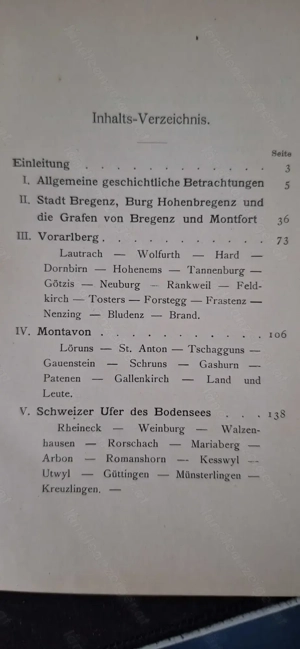 Reiseskizzen vom Bodensee, Vorarlberg, Montavon und Untersee (Berlin 1898, 247 Seiten) Bild 3