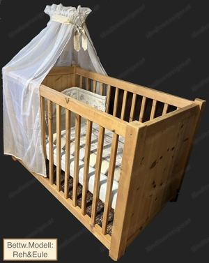 Gitterbett Zirbe Gitterbettgarnitur Topper ab 15,50Euro Bild 8