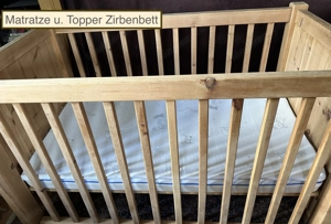 Gitterbett Zirbe Gitterbettgarnitur Topper ab 15,50Euro Bild 7
