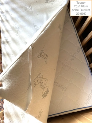 Gitterbett Zirbe Gitterbettgarnitur Topper ab 15,50Euro Bild 6