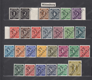9 Briefmarken Sätze Deutschland 1948 mit Lokalem Aufdruck Postfrisch Bild 6